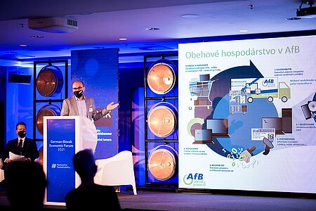 Marek Antoňák (CEO of AfB Slovakia s.r.o.) presents our activities.